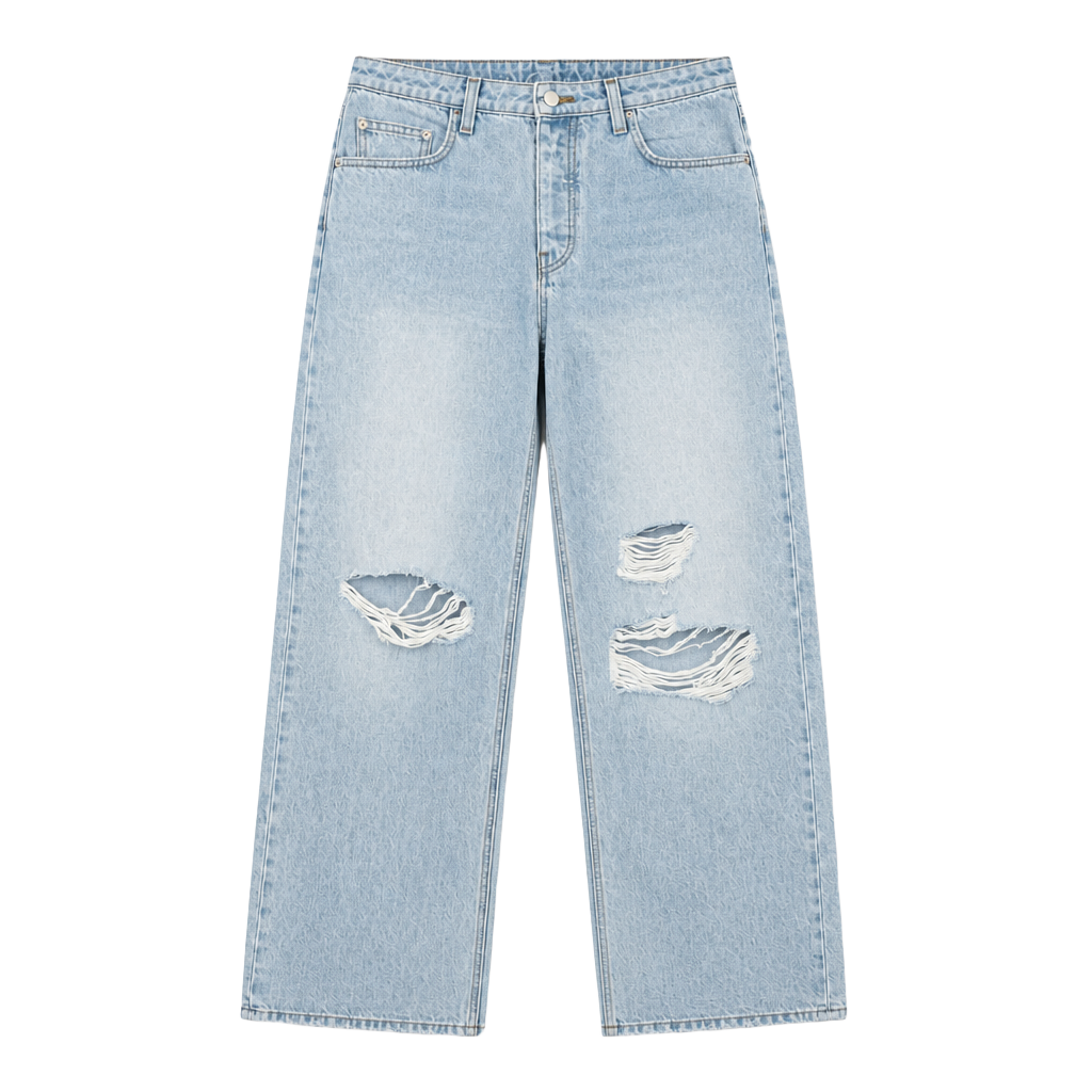 Sablyn Women's Light Wash Distressed Straight Leg Jeans Size 26 1