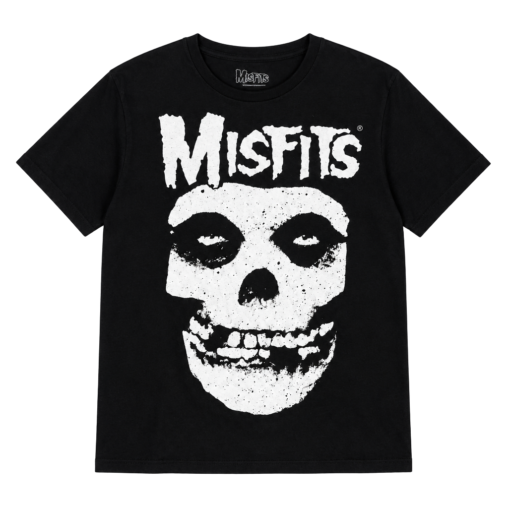 Misfits Fiend Skull Logo T-Shirt Size L Black 1