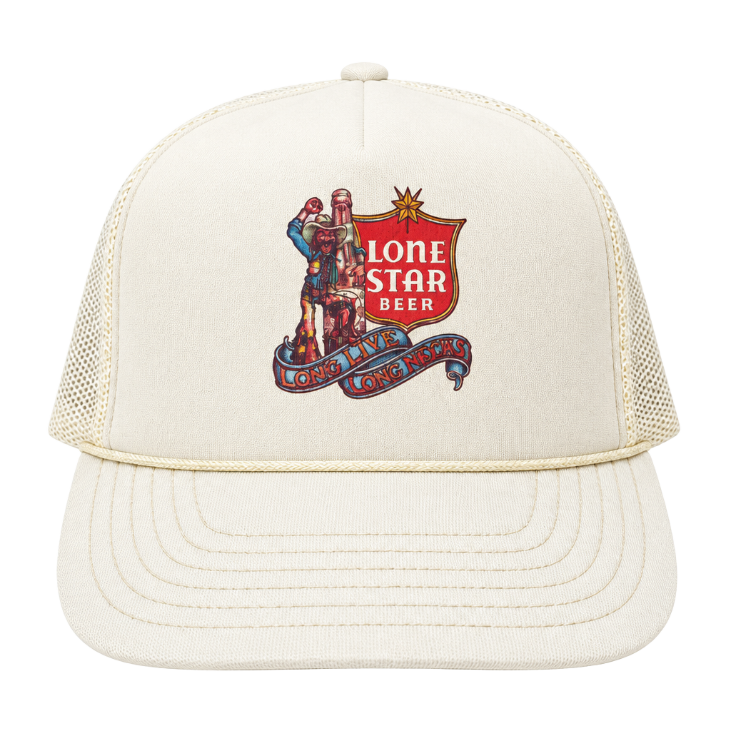 Dorfman Pacific Lone Star Beer Trucker Hat Large Extra Large Vintage 1