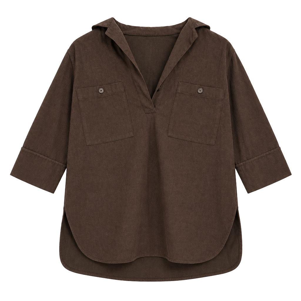 Vintage 1970s Catalina Faux Suede Tunic Top 1