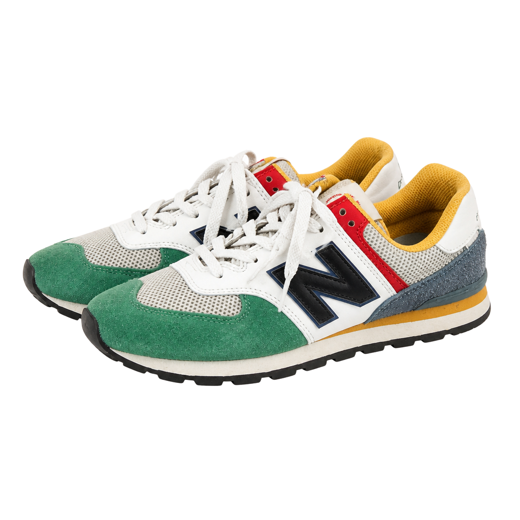 New Balance 574 Rugged 'White Varsity Green' Sneakers ML574DRM 1
