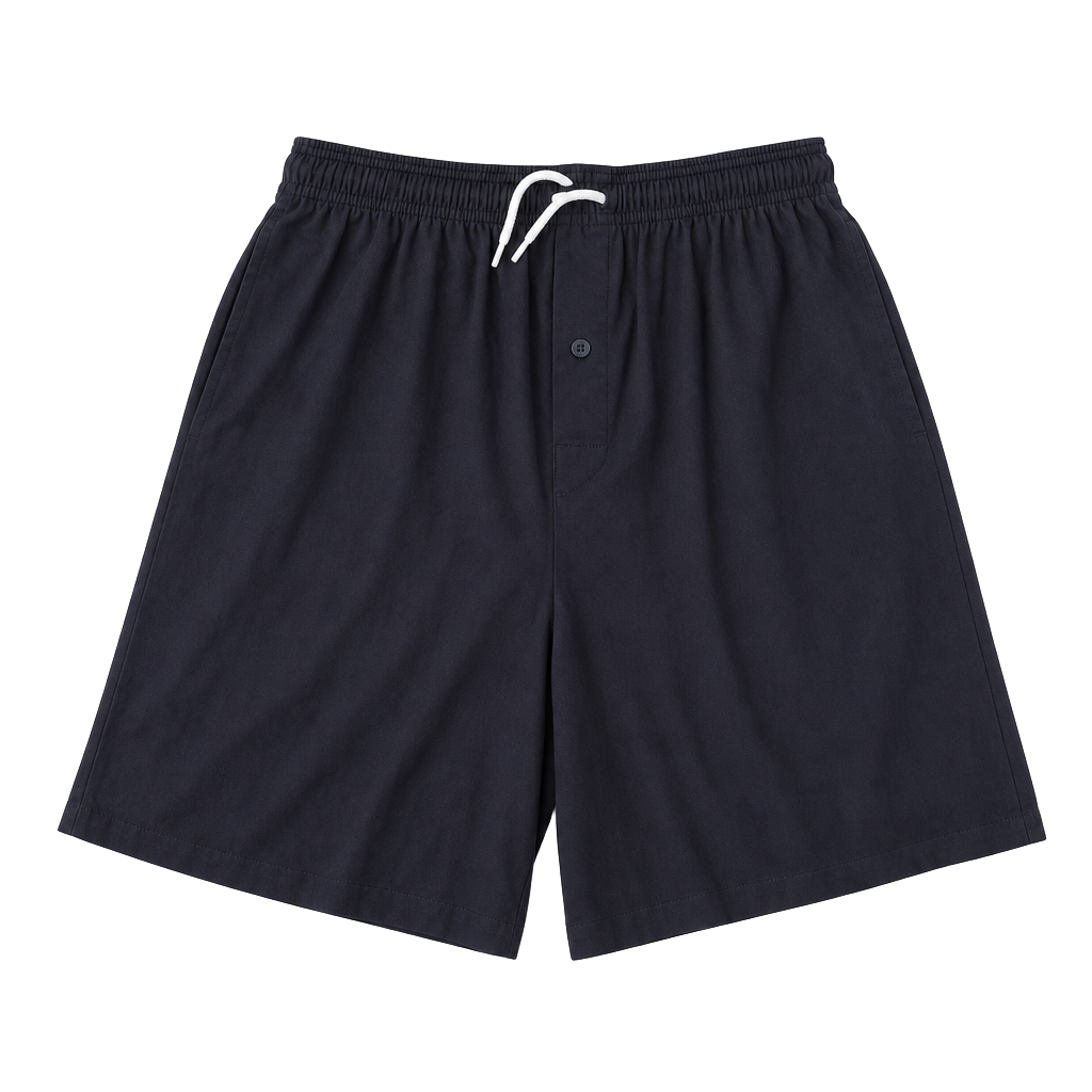 Avenue Men's Knit Lounge Drawstring Shorts with Logo Waistband 1