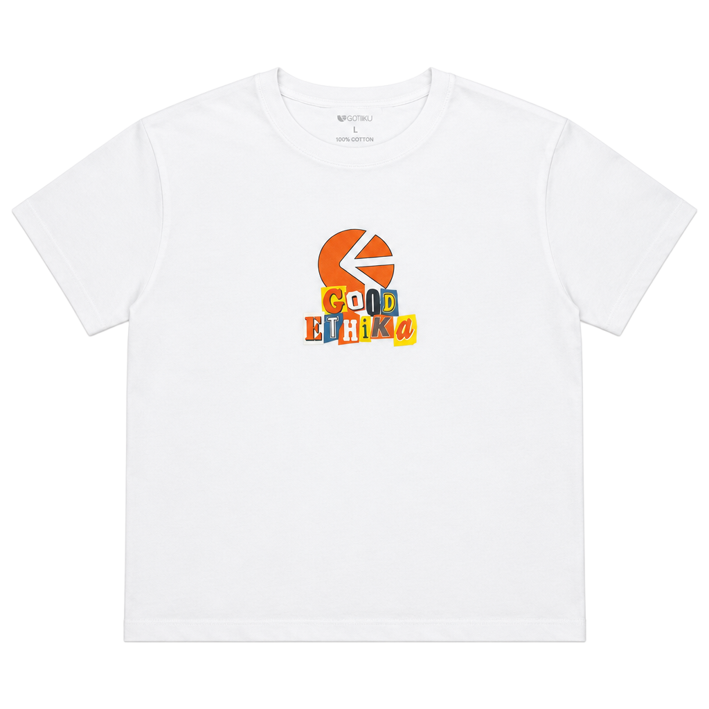 Ethika Good Ethika Baby Tee Size L White Short Sleeve 1
