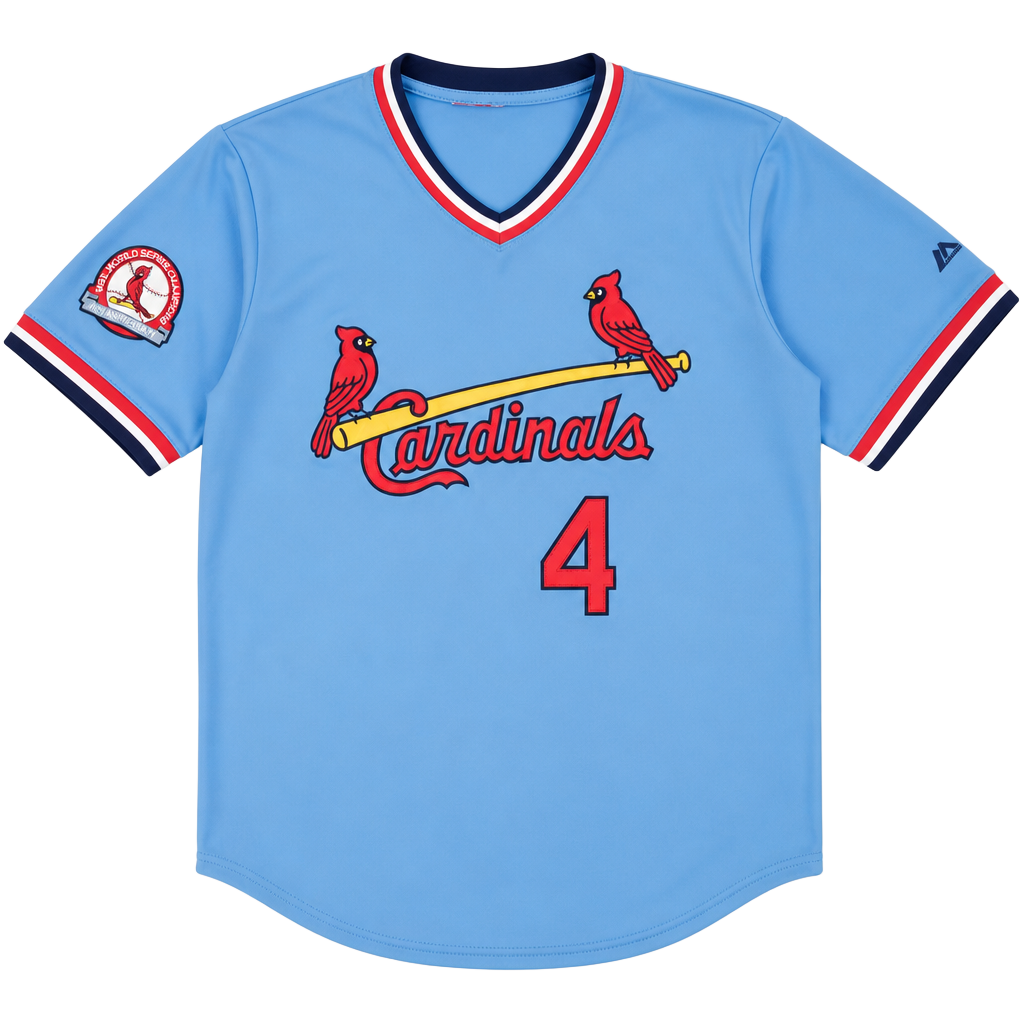 Majestic Athletic St. Louis Cardinals Yadier Molina #4 1982 Throwback Size 48 1