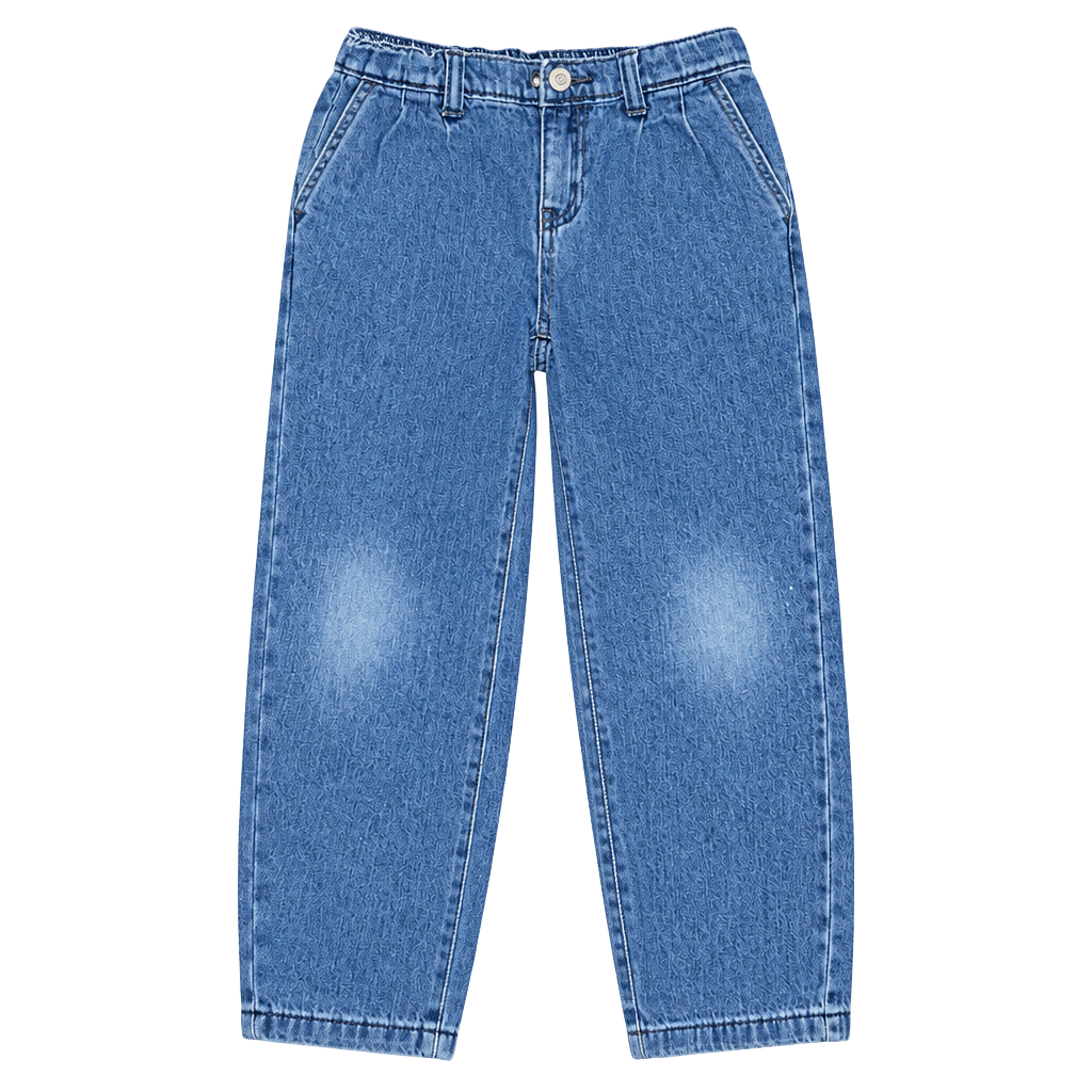 Cat & Jack Wide Leg Jeans Size 6/7 Blue Denim 1