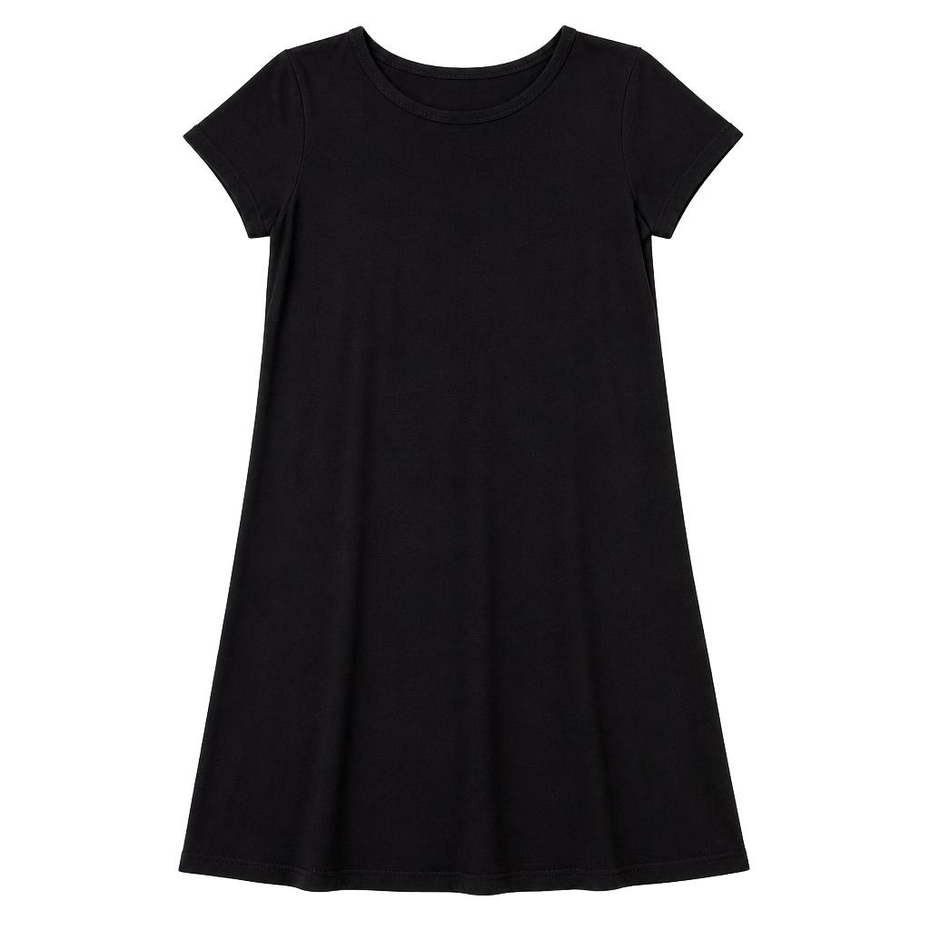Olivia Rae New York Black Short Sleeve Jersey T-Shirt Dress Size Small 1