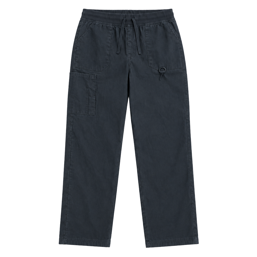 Dickies DK125 Scrub Pants Size L Black Cargo Drawstring 1