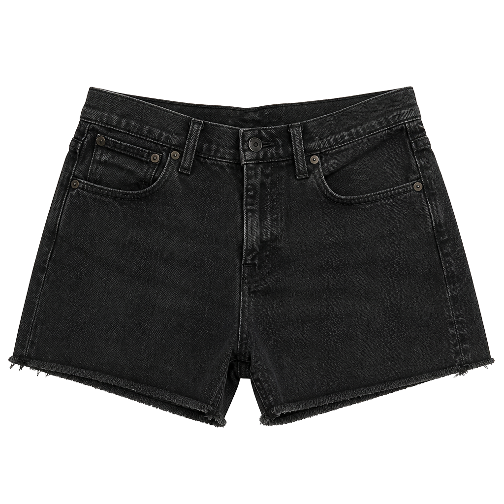 Madewell High-Rise Denim Shorts Black Size 27 1