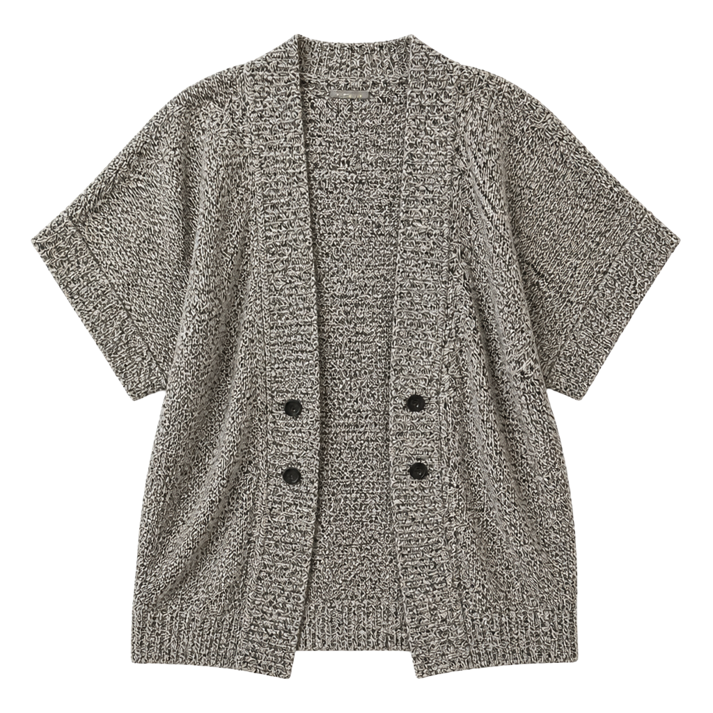 Women's Short Sleeve Open Front Cardigan 1