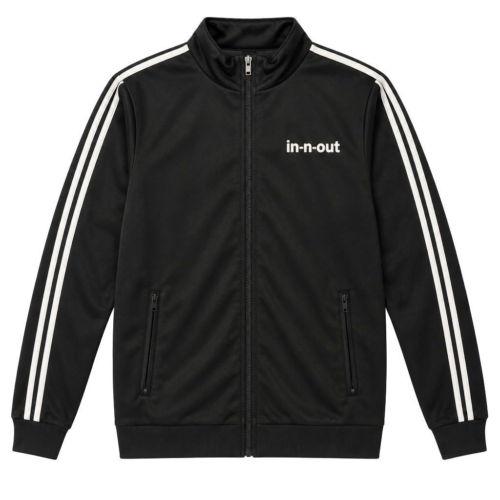 In-N-Out Burger Track Jacket Black White Classics 1