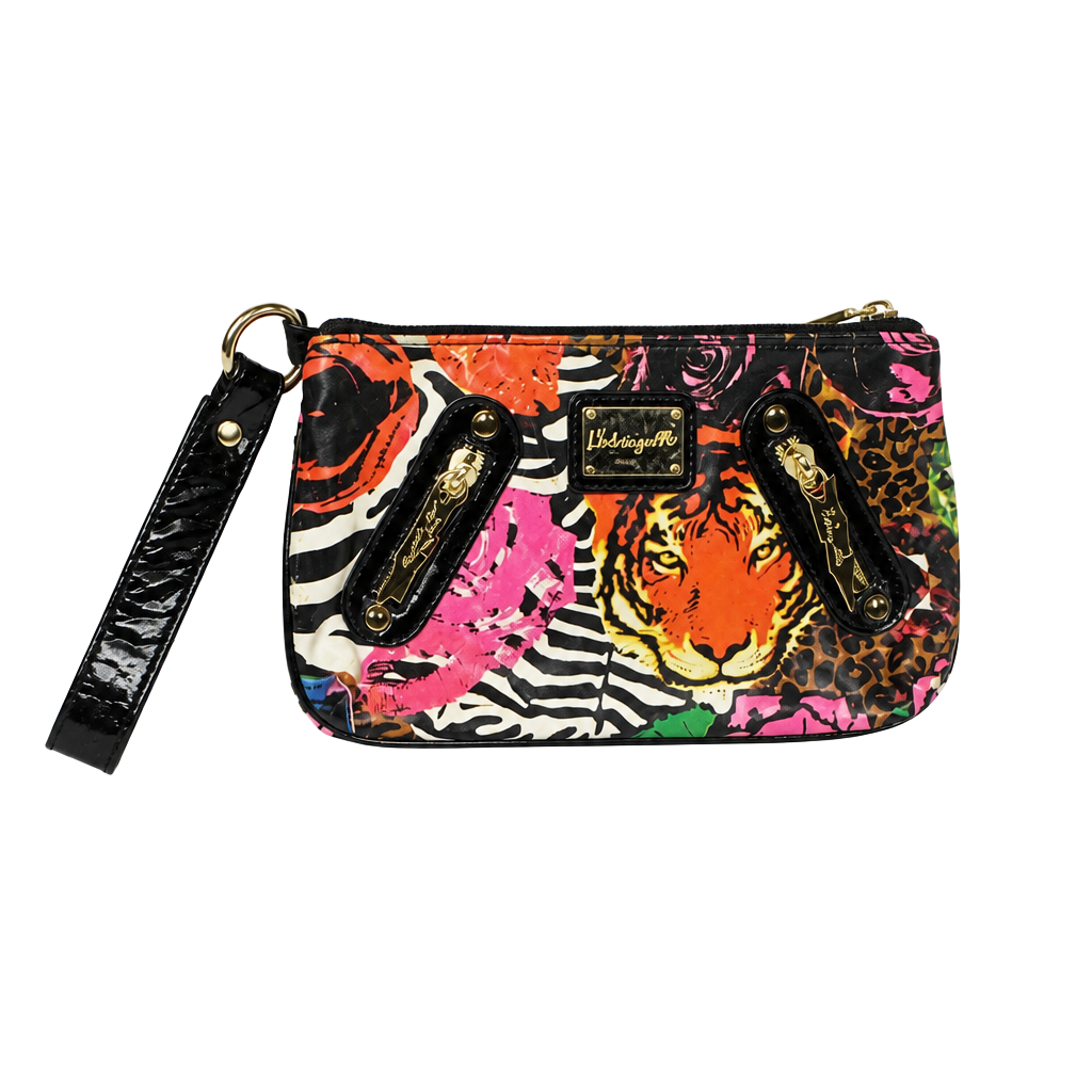 Betseyville Tiger Zebra Print Wristlet Clutch Bag 1