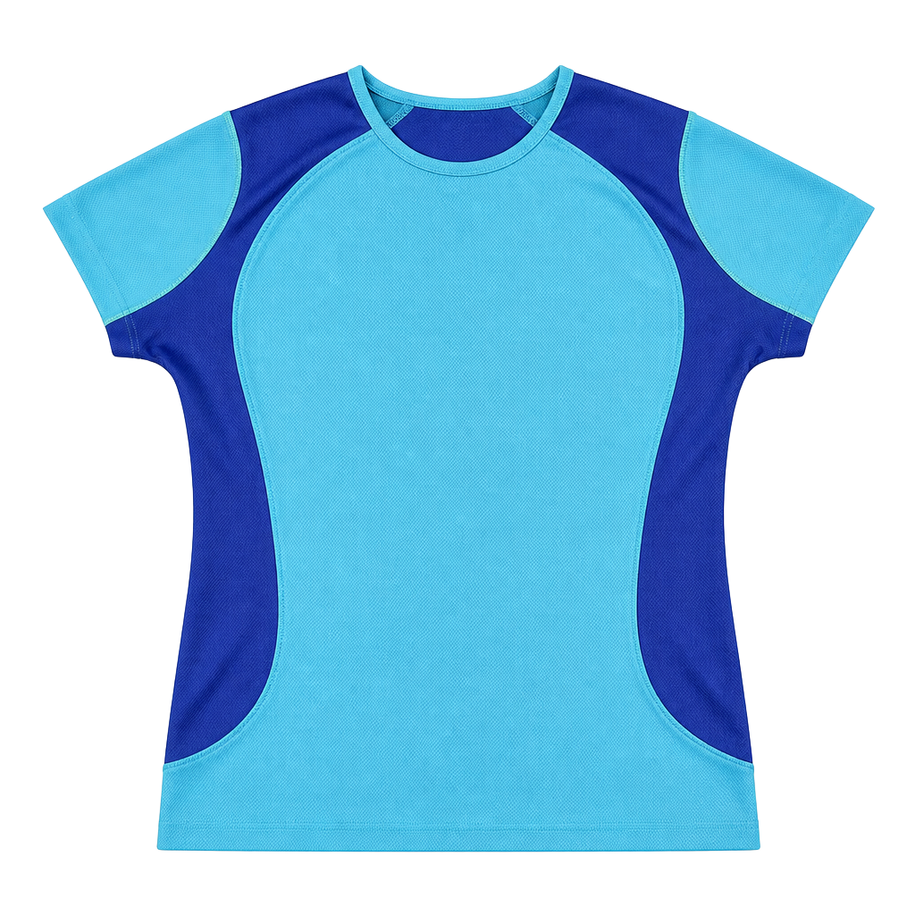 REI Girls' XL (16/18) Short-Sleeve Activewear Top, Teal/Blue, UPF 35+ Protection 1
