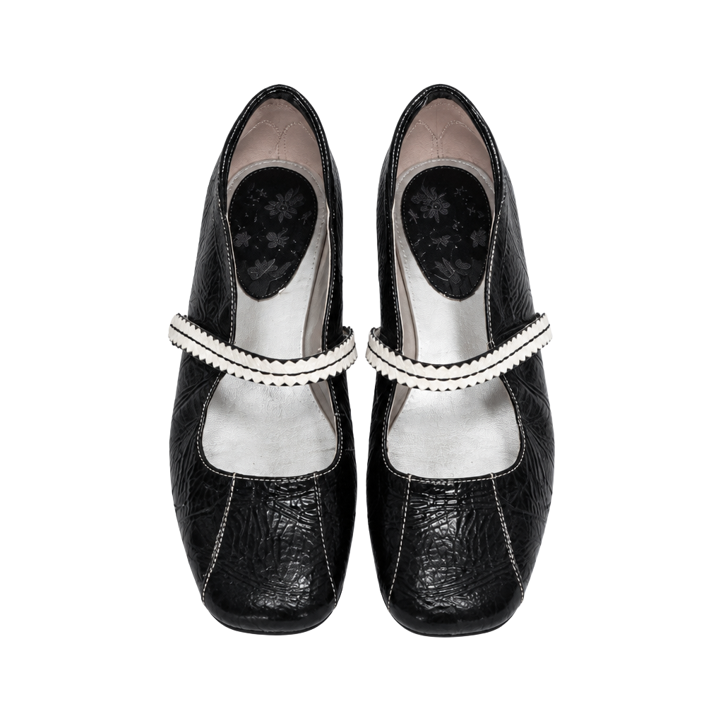 Aerosoles Mary Jane Flats Size 9.5Black Patent Leather 1