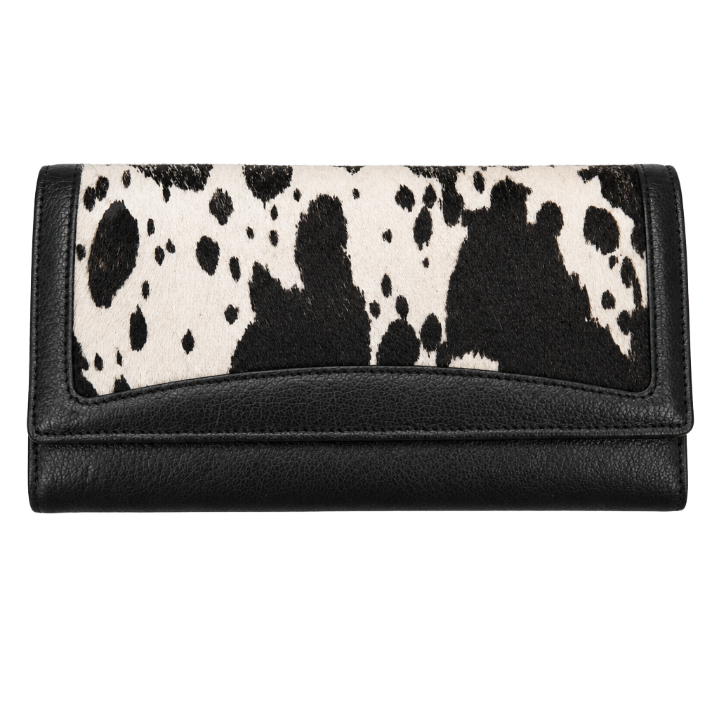 Tusk Cowhide Wallet Black and White 1