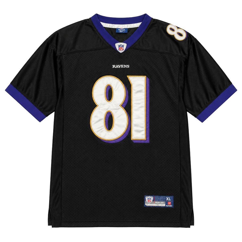 Reebok NFL Baltimore Ravens Boldin 81 XL-X-Large Jersey Black 1