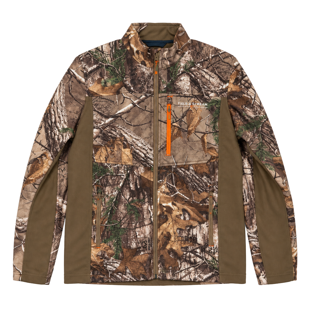 Field & Stream Camo Full Zip Jacket Youth LG RealTree 1