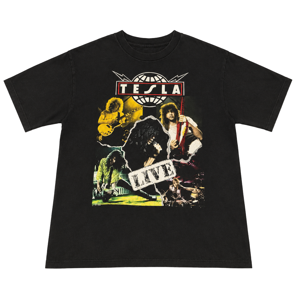 Giant by Tee Jays Tesla Psychotic Supper Tour 1992 T-Shirt Size XL 1