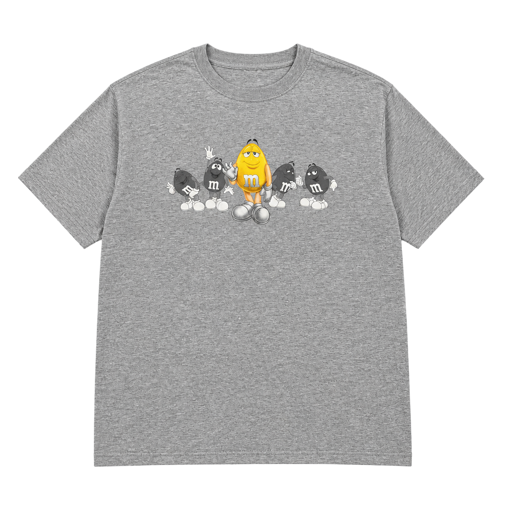 M&M's World Graphic T-Shirt XX-Large Gray Character Graphic Tee 1