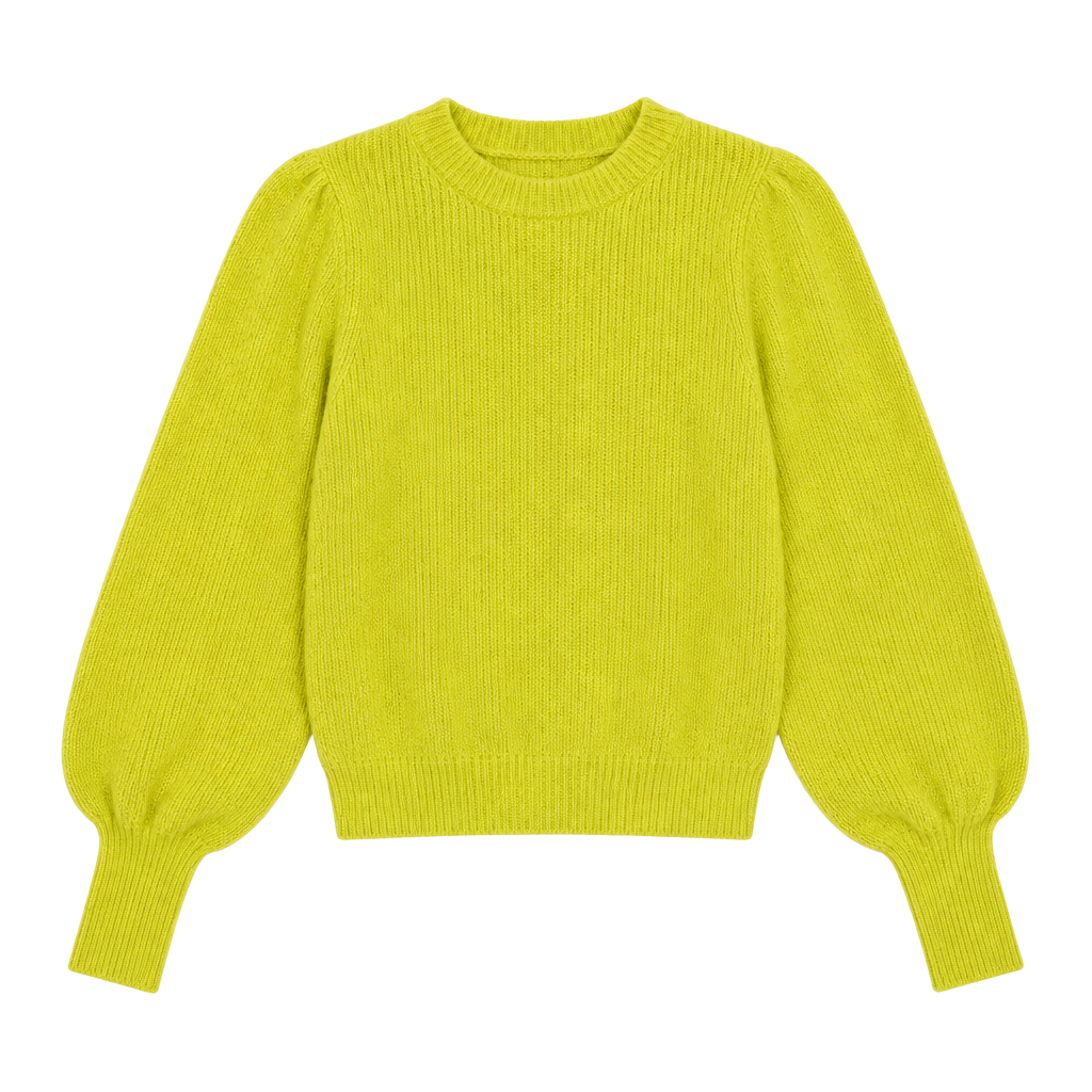 A.L.C. Eliana Sweater Sz Medium Balloon Sleeve Pullover Cashmere Wool Blend ALC 1