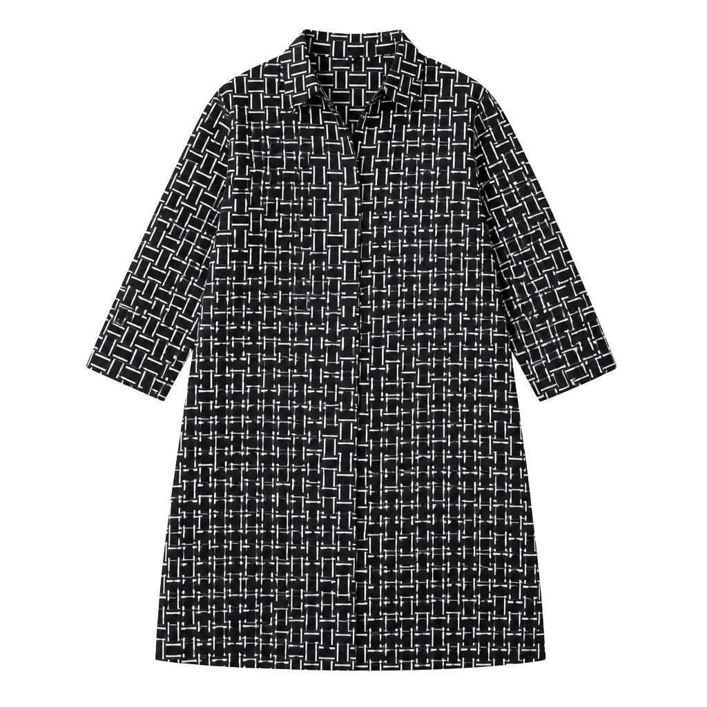 Hobbs London Aubery Geometric Print Shirt Dress 1