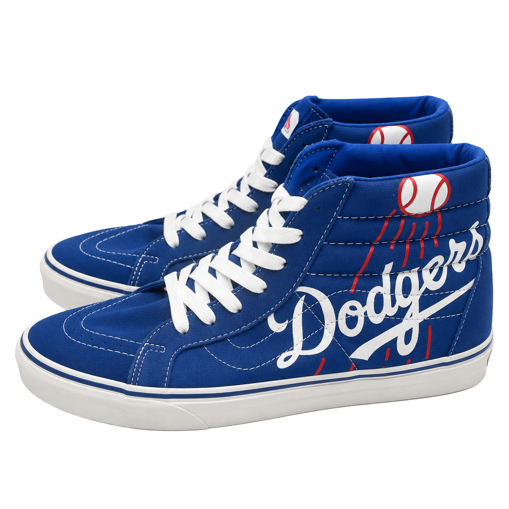 Vans MLB x SK8-Hi Reissue Dodgers Sneakers Blue White 1