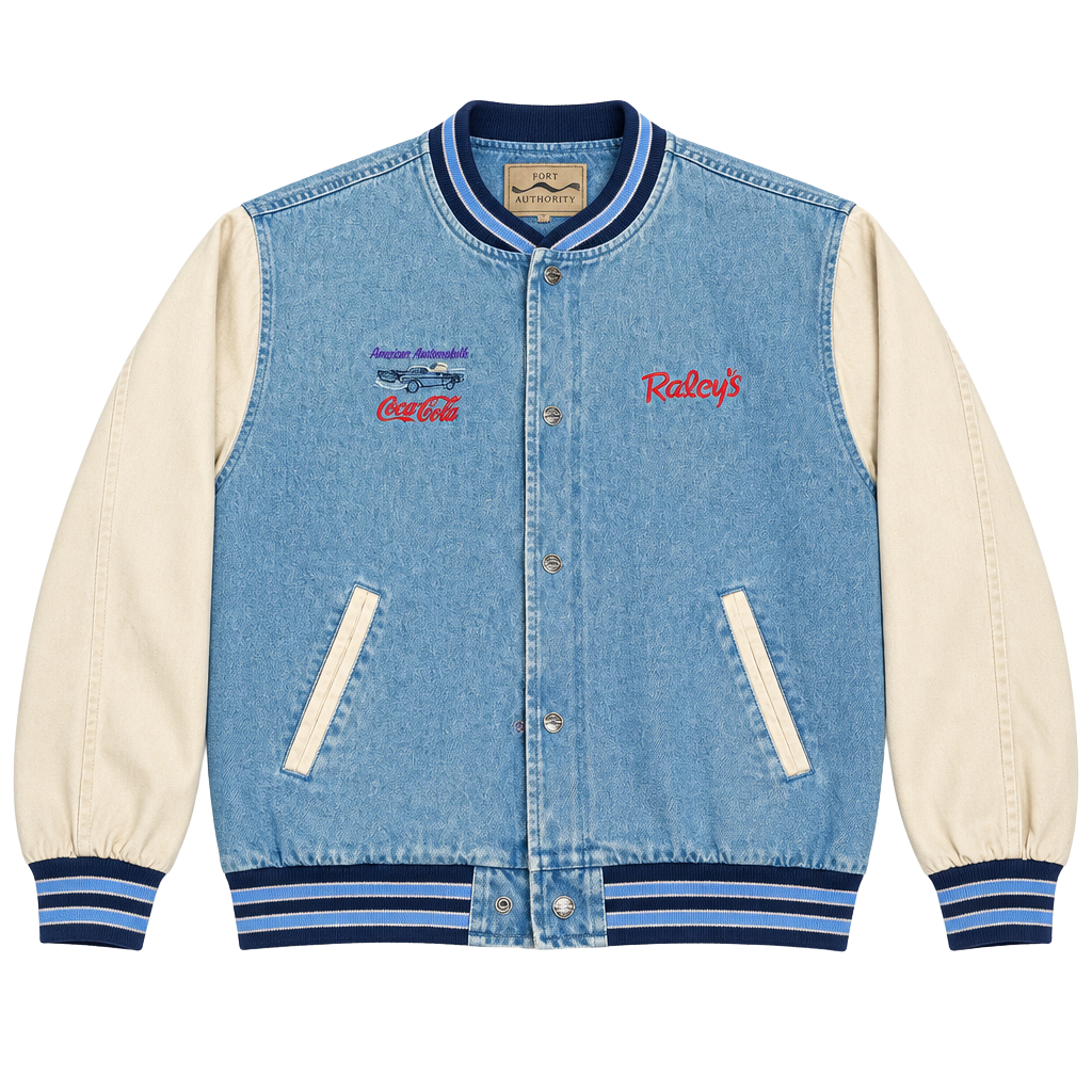 Port Authority Raley's Coca-Cola Denim Varsity Jacket 1