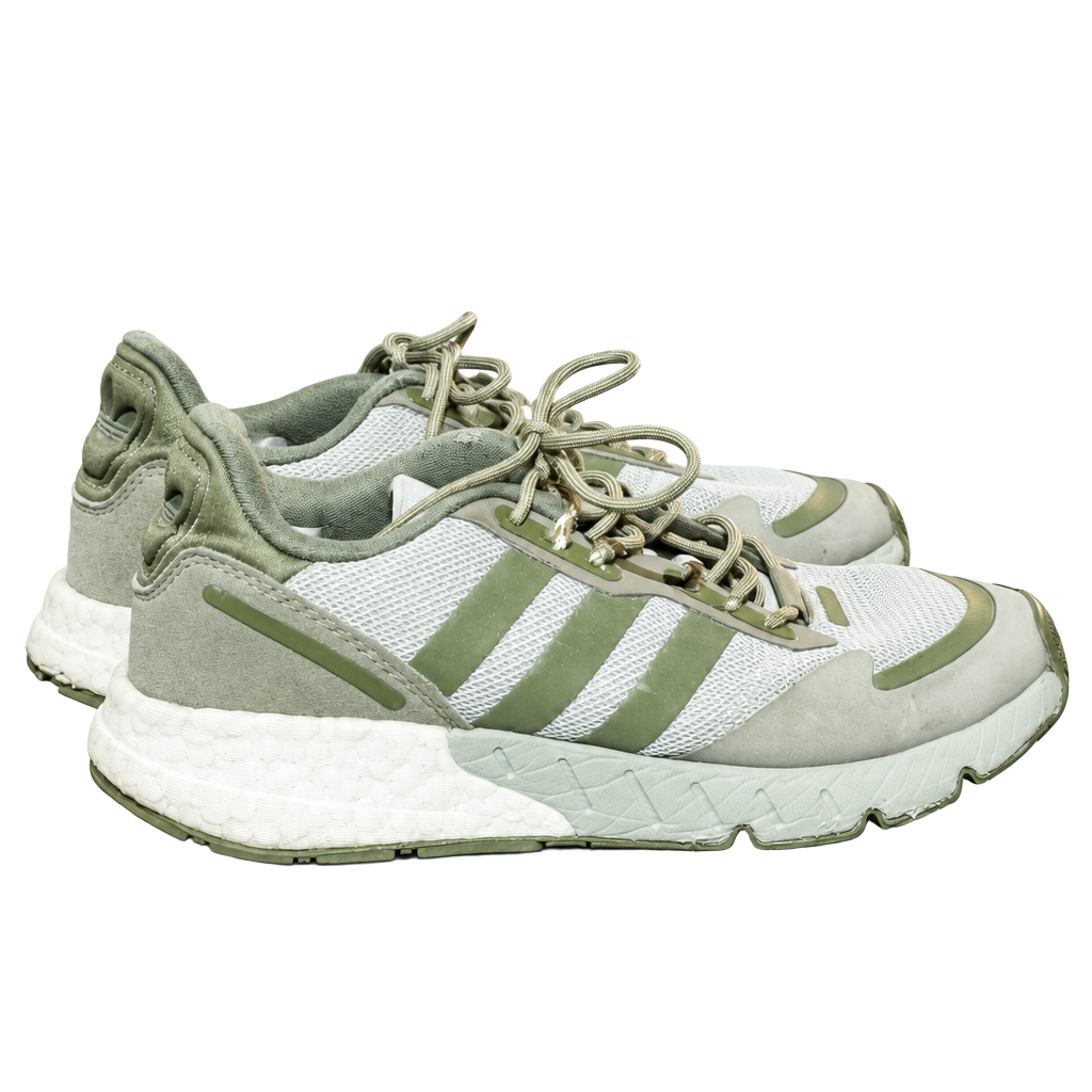 Adidas ZX 1K Boost Running Shoes Olive 1