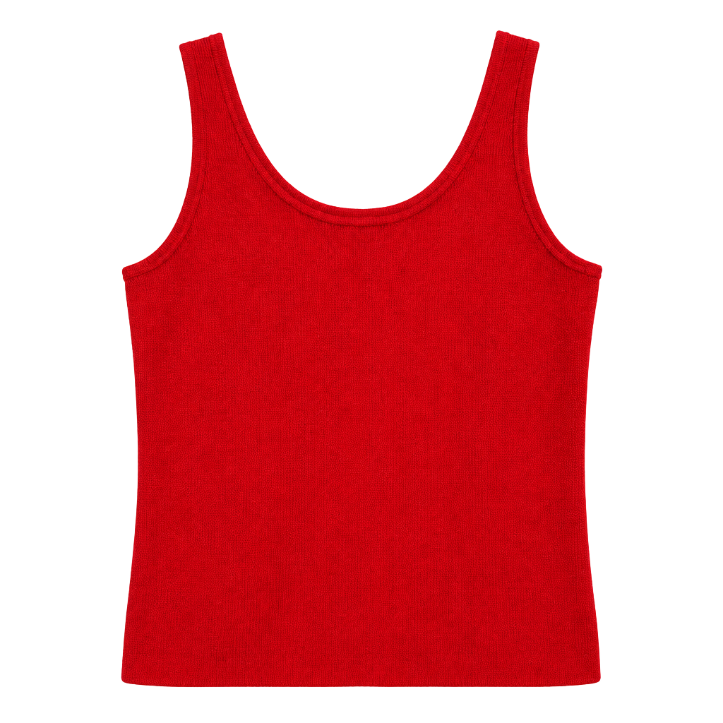 A New Day Ribbed Tank Top Size XXL Red Knit Sleeveless Sweater 1