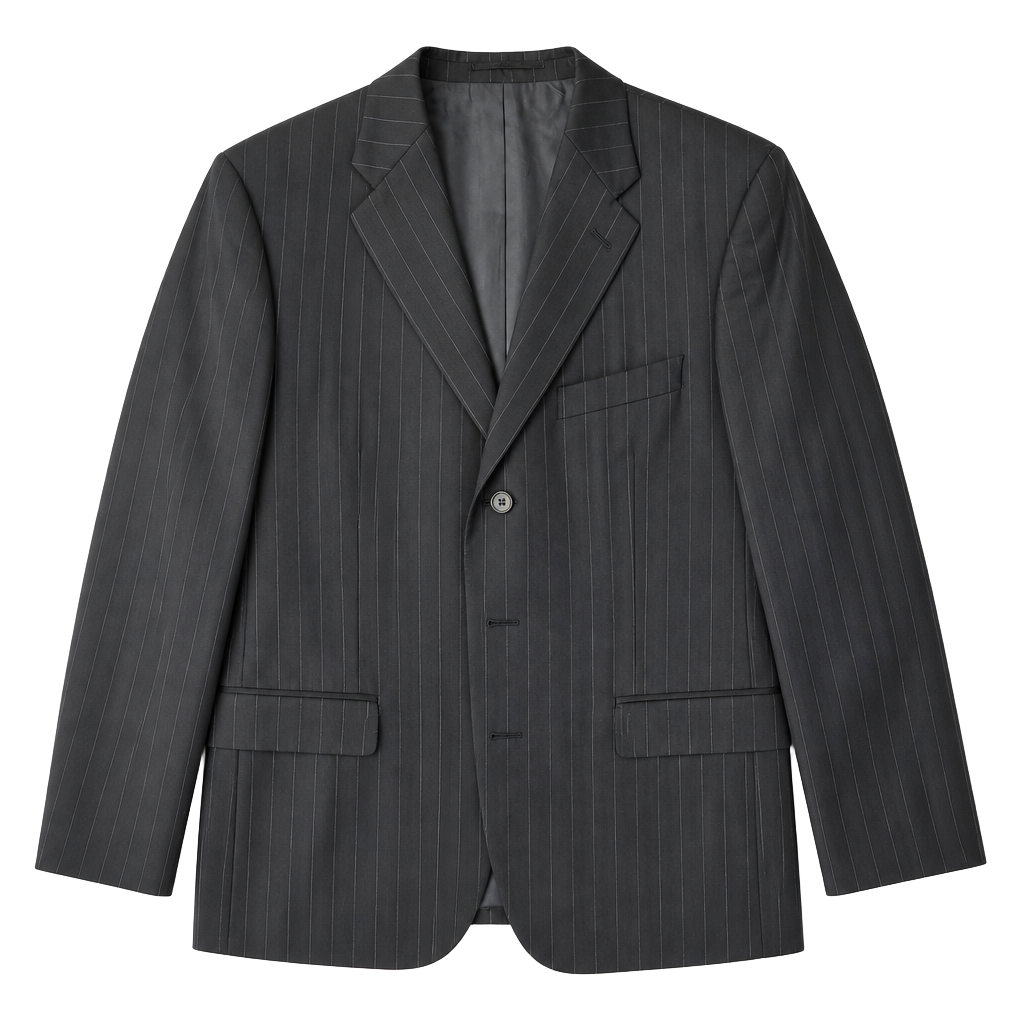 Brandini Tailored for Famous-Barr Pure New Wool Pinstripe Blazer 1