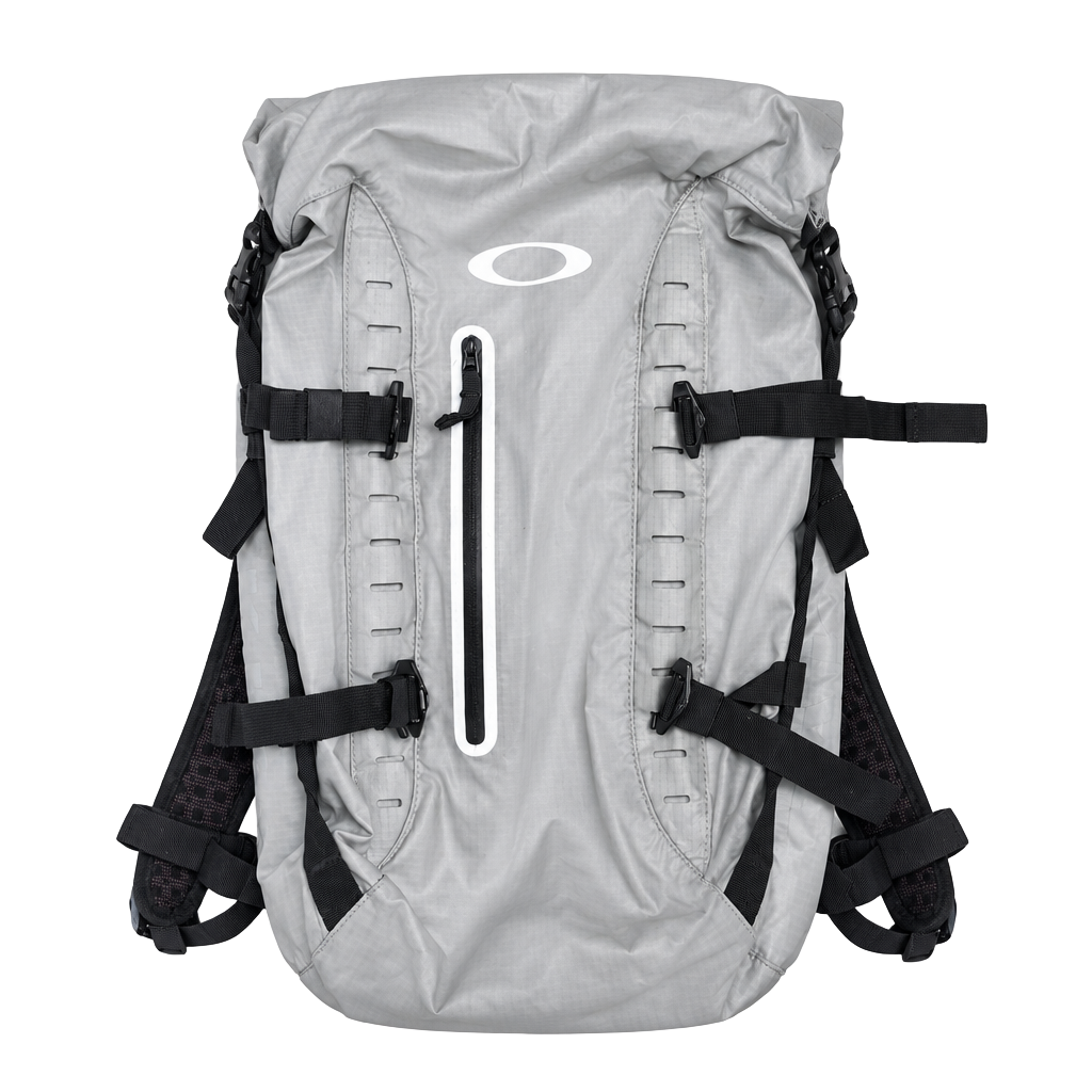 Oakley Motion Backpack Grey Tech Gorpcore Roll Top 1