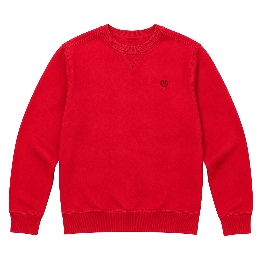 IZOD Sweatshirt Size M Red Crewneck Pullover 1