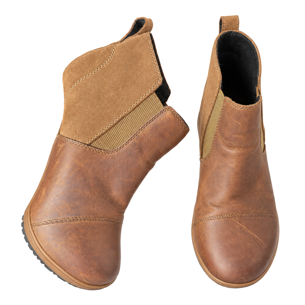 Sorel Evie Chelsea Boot Size 9 Cognac Brown Leather 1