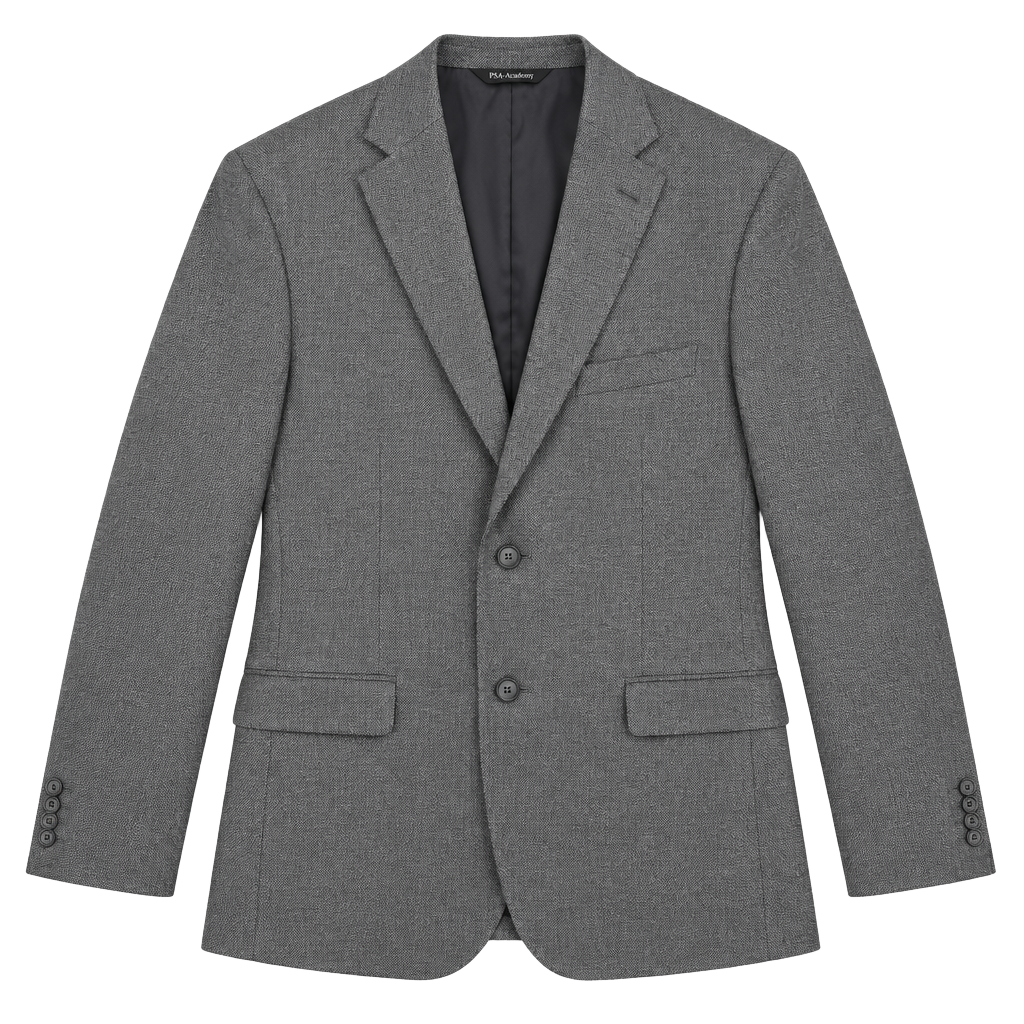 Jos. A. Bank Men’s Wool Two Button Sports Blazer Size 44 Grey Blue Preppy 1