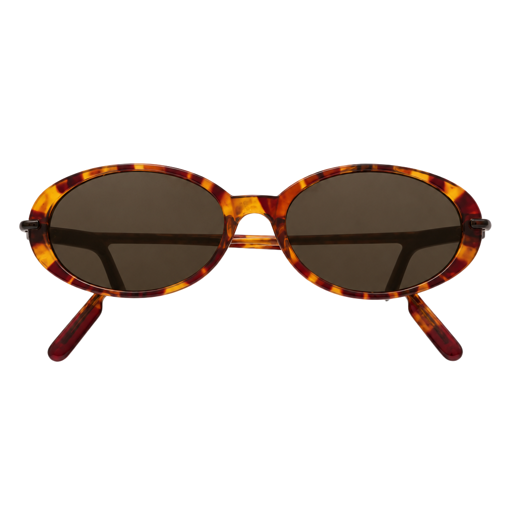 Foster Grant Oval Tortoise Shell Sunglasses Vintage 1