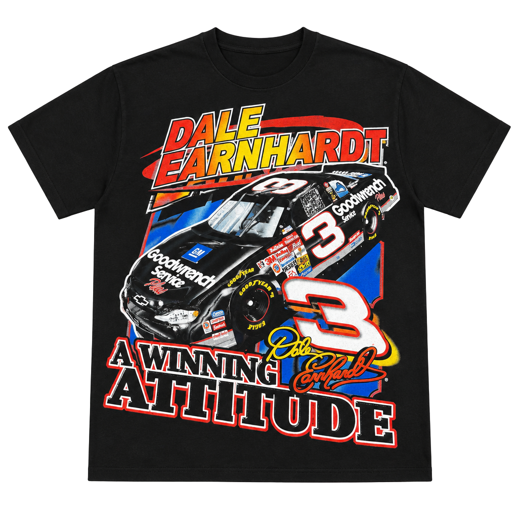 Competitors View Dale Earnhardt T-Shirt XL Black NASCAR 1