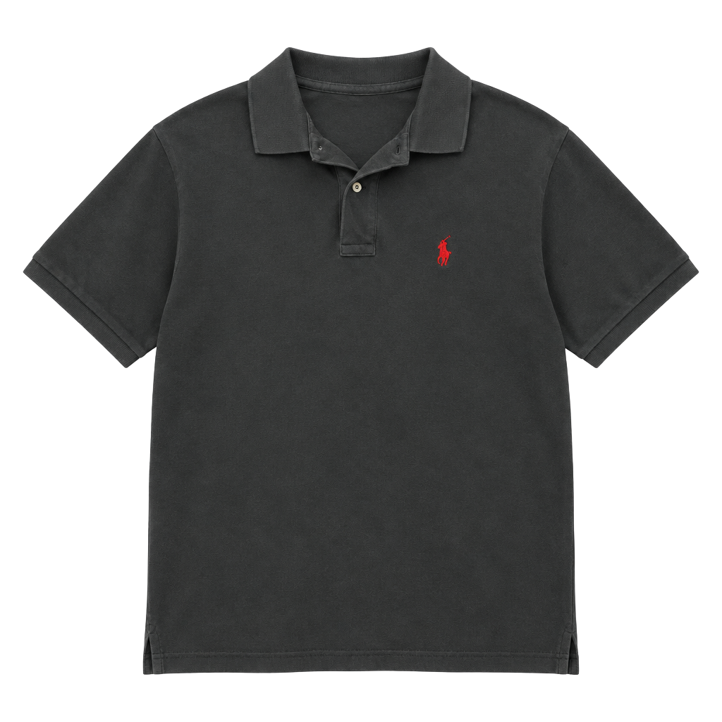 Polo Ralph Lauren Polo Shirt Size 2XB Black Red Pony 1