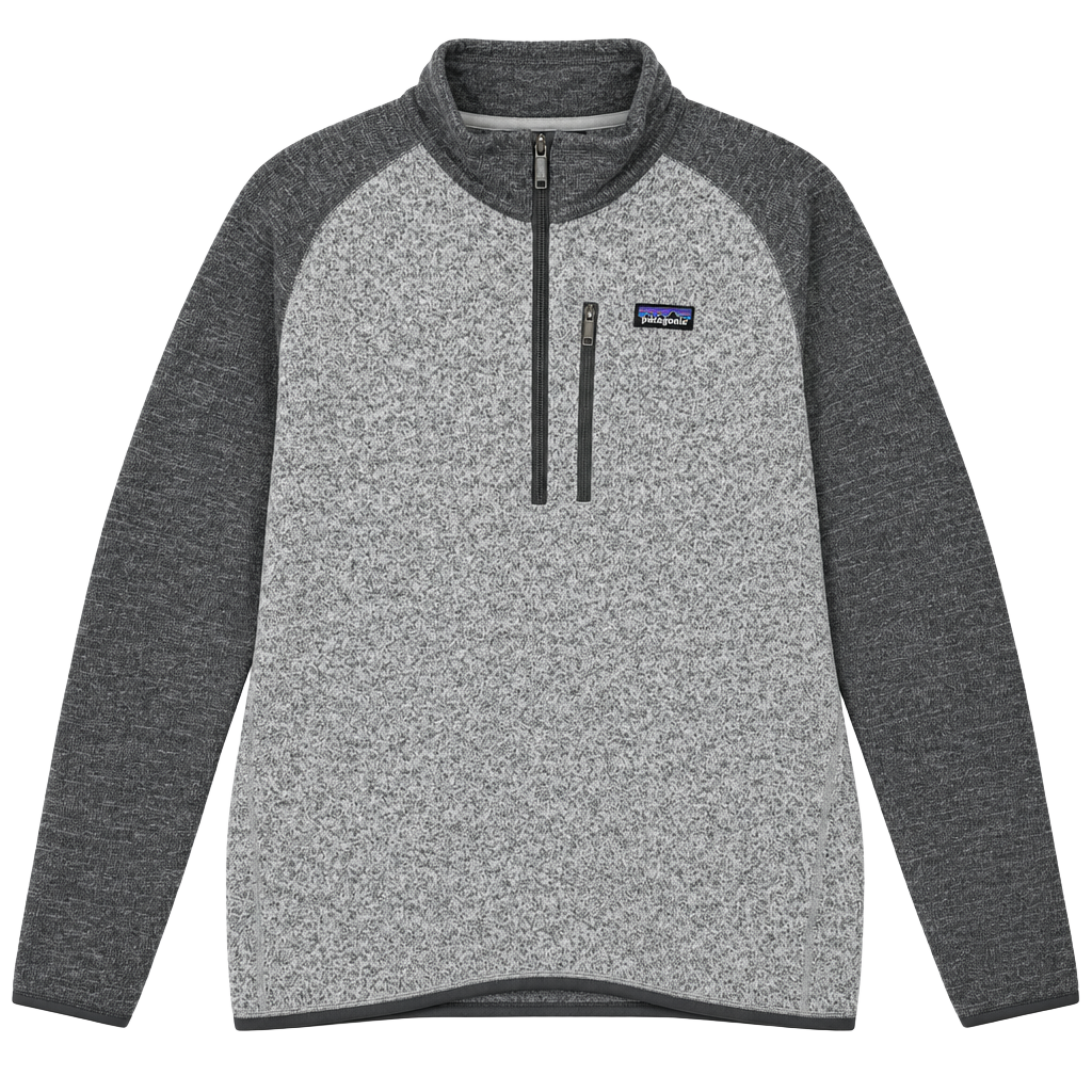 Patagonia Better Sweater 1/4 Zip Size XL Grey Fleece Pullover Jacket 1