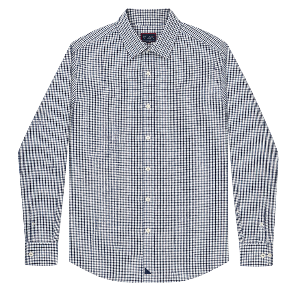 UNTUCKit Erbach Green Plaid Long Sleeve Button Shirt Size Large 1