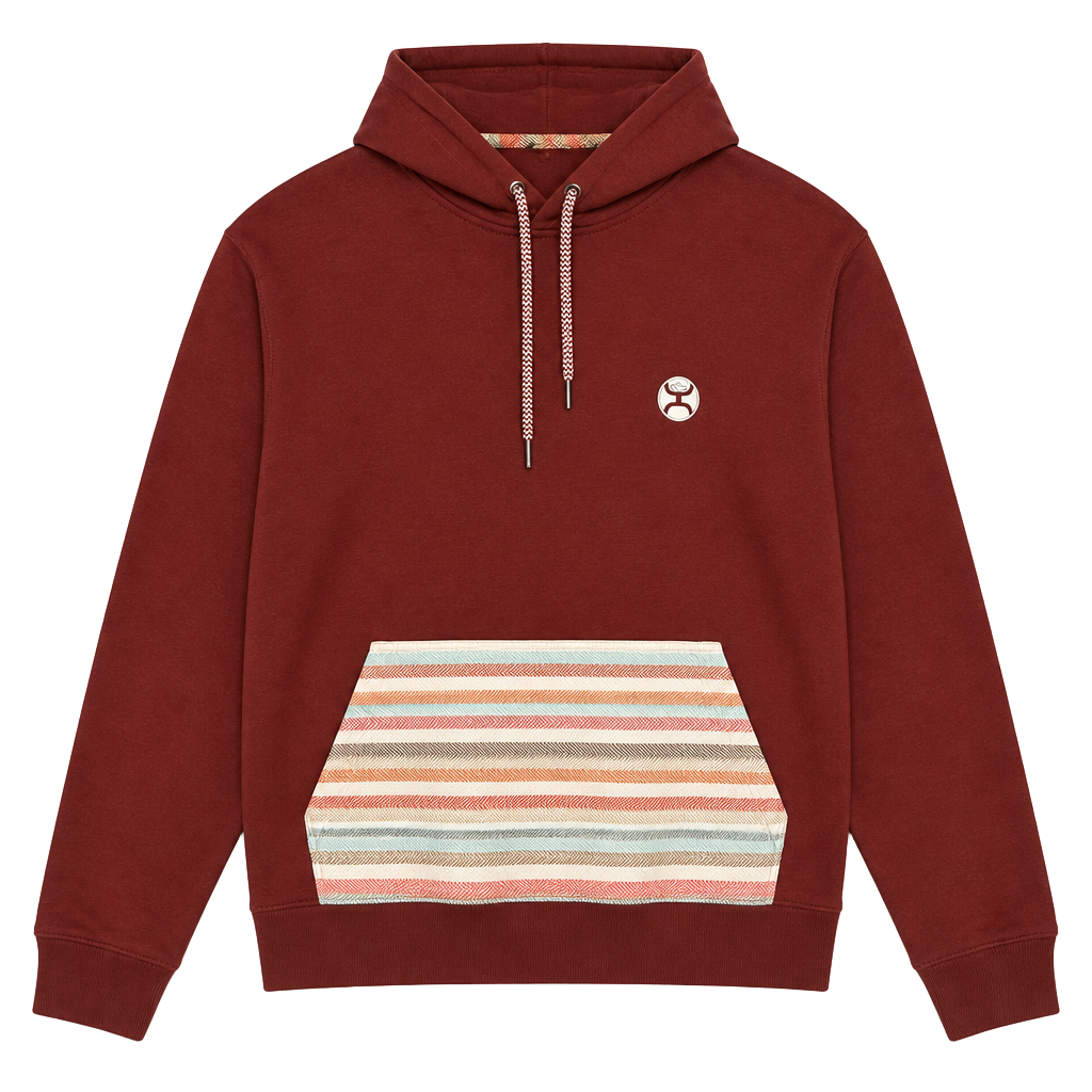 Hooey Hoodie Size XL Maroon Pullover Sweatshirt 1