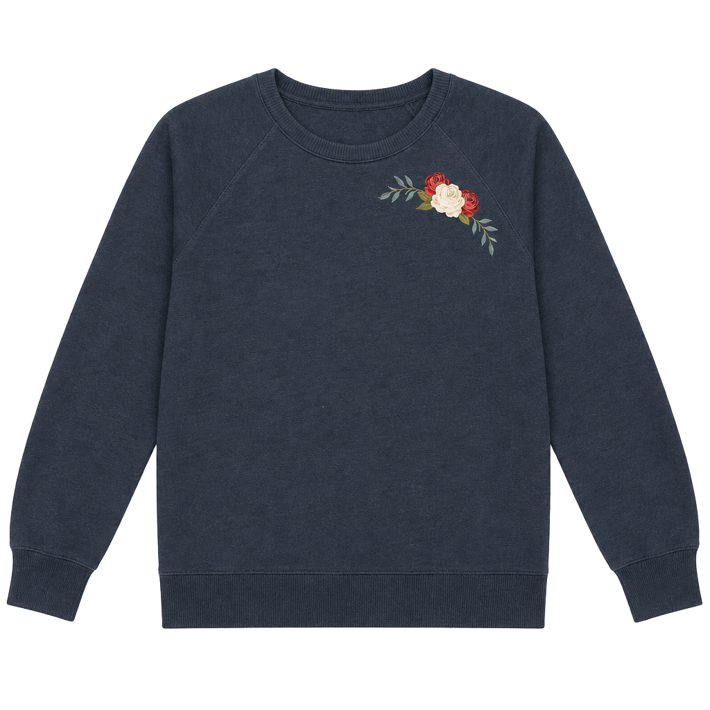 Floral Sweatshirt Size S Gem Slate 1