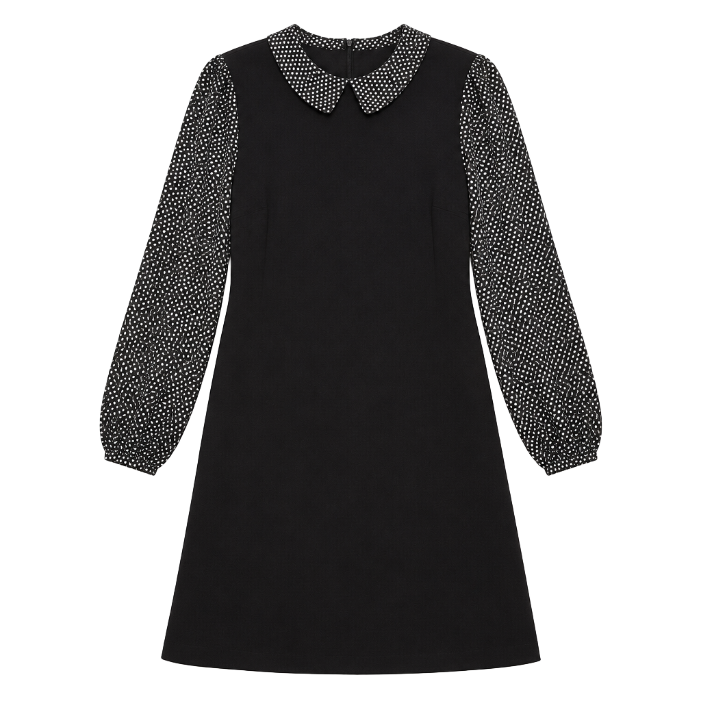 Tommy Hilfiger Polka Dot Long Sleeve Dress Size 14 1