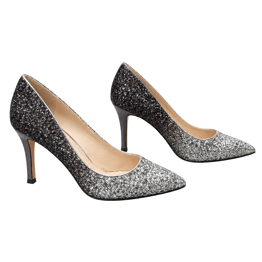 Nina Glitter Ombre Pointed Toe Stiletto Heels 1