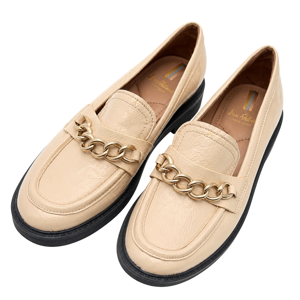 Sam Edelman Taelor Women's Chunky Cream Platform Loafer Slip On Shoes Size 8 1