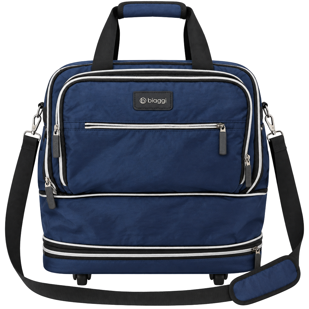 Biaggi ZipSak Underseat Boost Navy Blue Luggage Bag 1