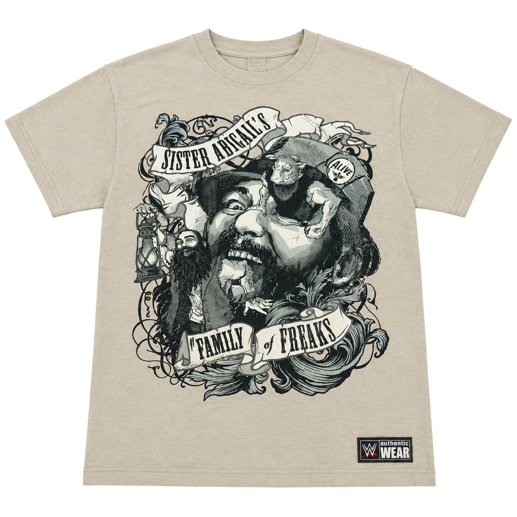 WWE Bray Wyatt Sister Abigail Family of Freaks T-Shirt Size S Tan 1