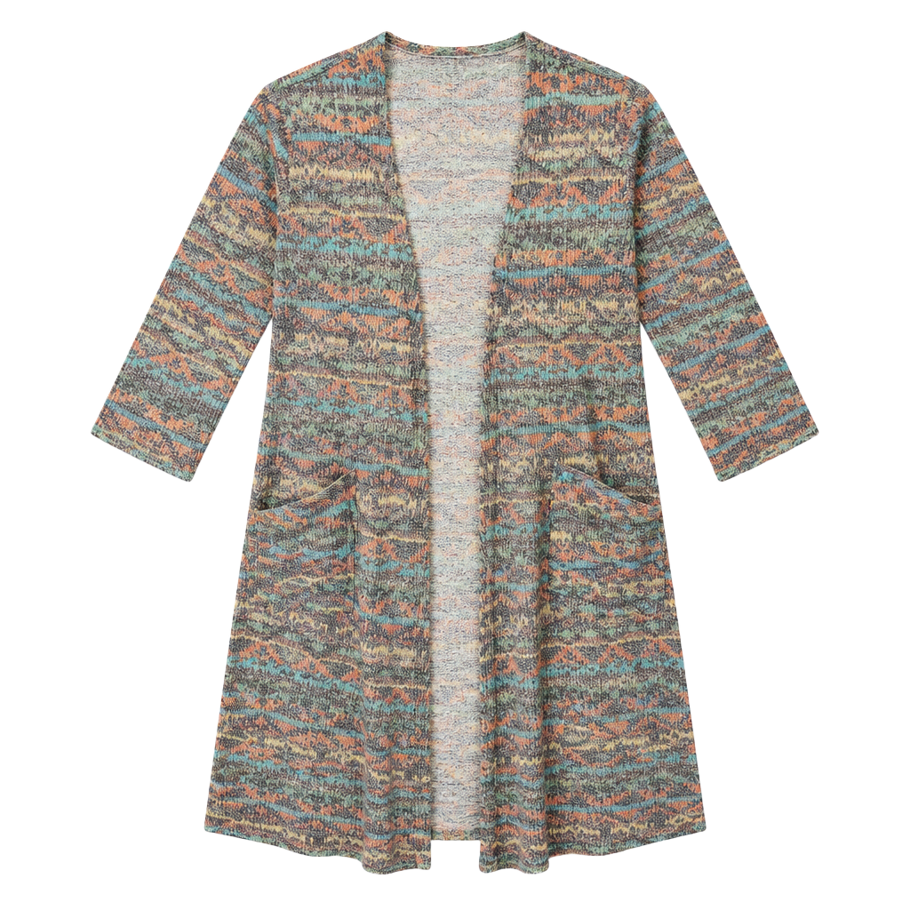 Lularoe Striped Open Front Duster Jacket Women's Size S Cardigan ..., 1