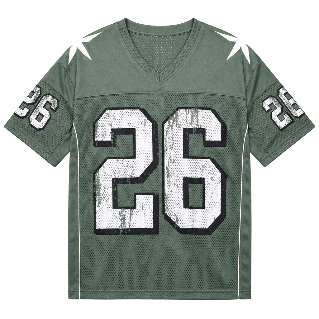 RSQ Mesh Football Jersey Size Large Green 26 1