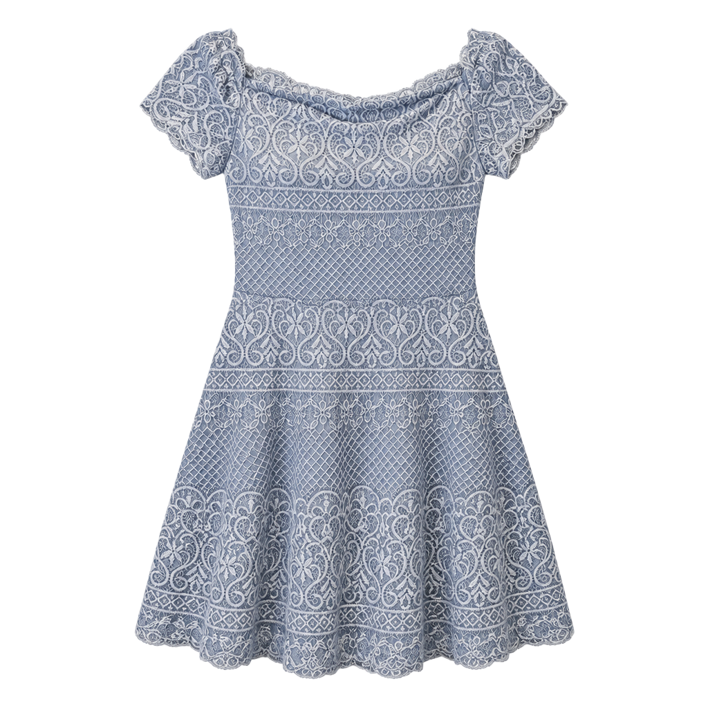 Rewind Gray Lace Dress Size XL Lace Overlay Lined Zipper in Back ..., 1