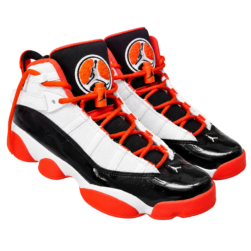 Jordan 6 Rings Size 6.5Y White Team Orange Black 1