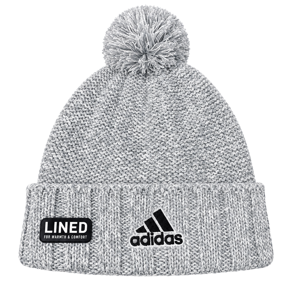 Adidas Recon 3 Ballie Pom Beanie Gray New Lined 1